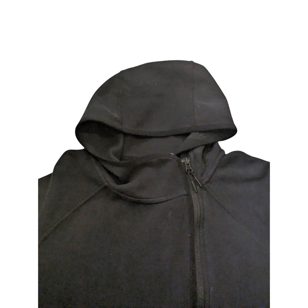 Nike Tech Women's Small Fleece Full Zip Hoodie Black Lightweight Jacket